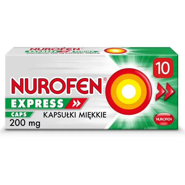 Ibuprofen 200 mg 10 kapsułek [Nurofen] - Nurofen