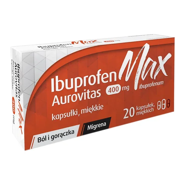 Ibuprofen 400 mg 20 kapsułek [Ibuprofen Max Aurovitas] - Ibuprofen Max Aurovitas