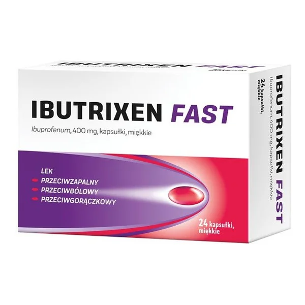 Ibuprofen 400 mg 24 kapsułki [Ibutrixen Fast] - Ibutrixen Fast