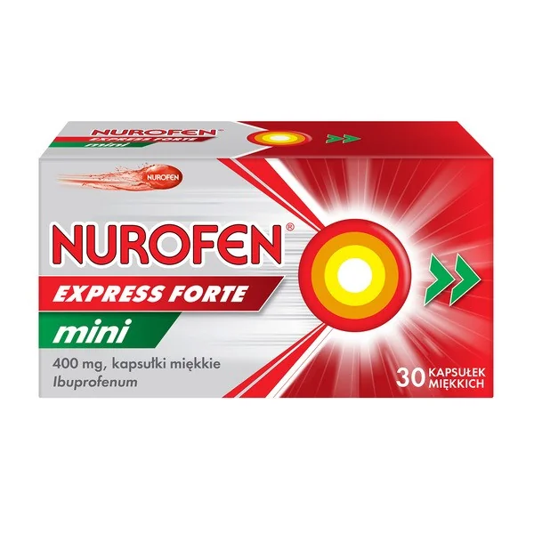 Ibuprofen 400 mg 30 kapsułek [Nurofen] - Nurofen