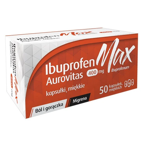 Ibuprofen 400 mg 50 kapsułek [Aurovitas] - Aurovitas