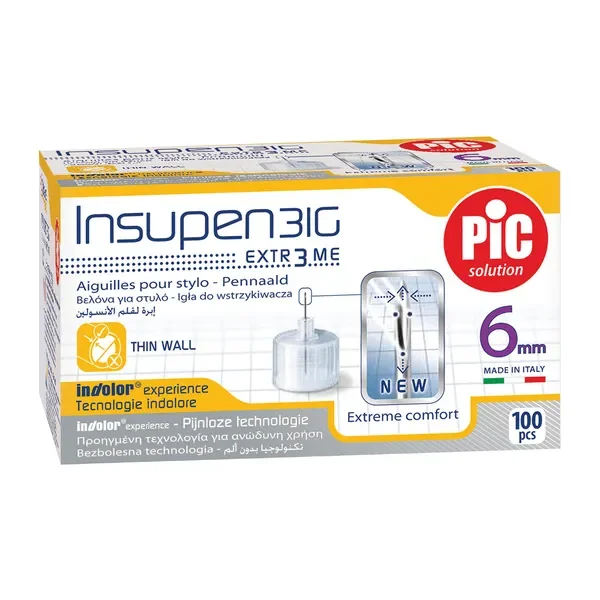 Igły do penów insulinowych 31G x 6 mm 100 szt. [PiC Solution] - ARTSANA