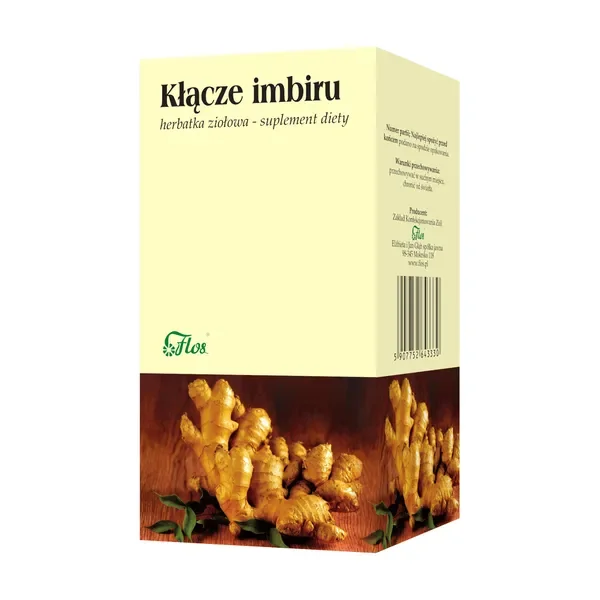 Imbir kłącze 1,5g x 25 saszetek [Flos] - Flos