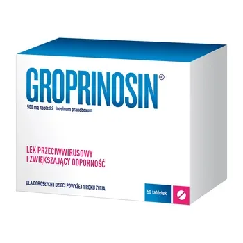 Inozyny pranobeks 500 mg 50 tabletek [Groprinosin] - Groprinosin