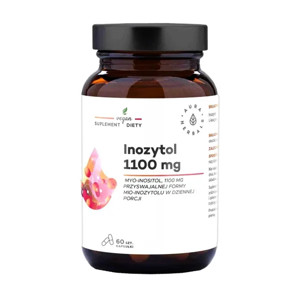Inozytol 1100 mg 60 kapsułek [Aura Herbals] - Aura Herbals