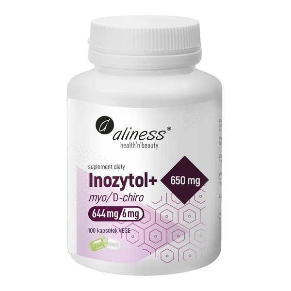 Inozytol 650mg 100 kapsułek [Aliness] - Aliness Health'N'Beauty