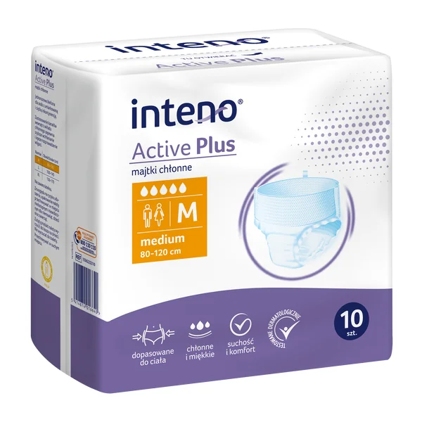 Inteno Active Plus majtki chłonne rozmiar M 10 szt [INTENO] - INTENO