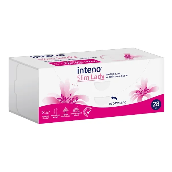 Inteno Slim Lady anatomiczne wkładki urologiczne Mini 28 szt. - INTENO