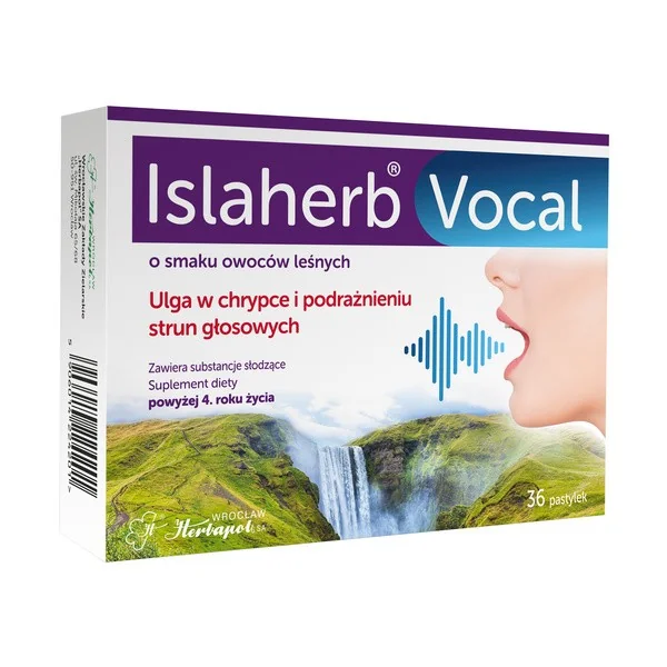 Islaherb Vocal pastylki do ssania 36 szt. - Islaherb