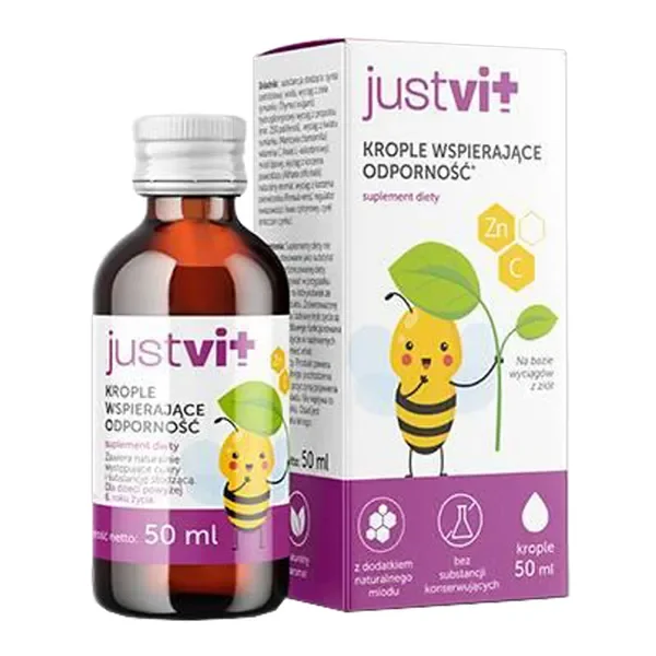 Justvit krople wspierające odporność 50ml [Paso] - Paso