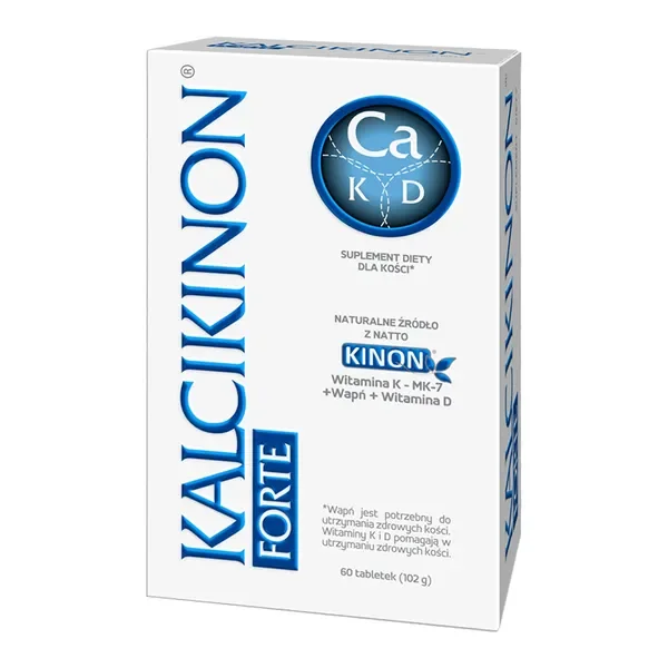 Kalcikinon Forte Wapń 1000mg + Witamina D3 + K2 60 tabletek [Kalcikinon] - Kalcikinon