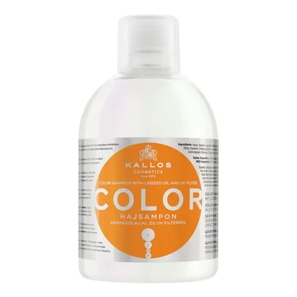 Kallos Color szampon z olejem lnianym i filtrem UV 1000 ml [Kallos] - Kallos