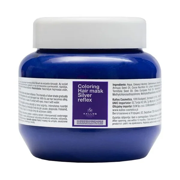 Kallos Silver Coloring Maska do włosów rozjaśnianych, blond i siwych 275ml [KJMN] - KJMN