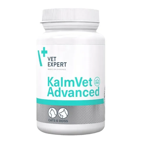 Kalmvet Advanced preparat na objawy stresu dla psów i kotów 60 kapsułek [Vet Expert] - Vet Expert