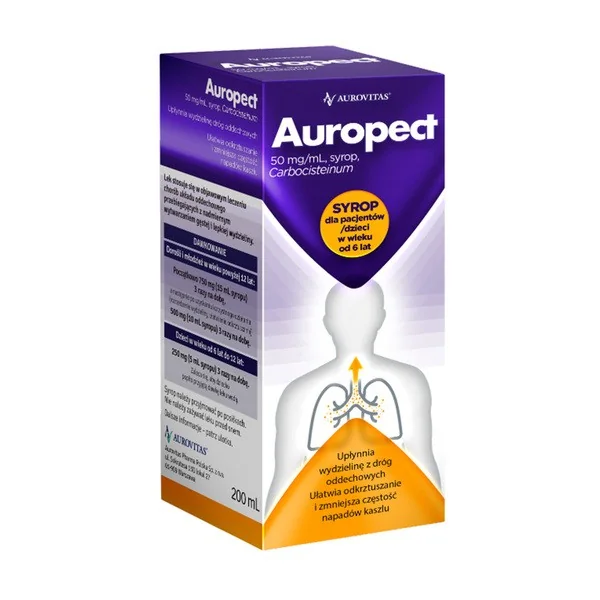 Karbocysteina 50 mg/ml 200 ml [Auropect] - Auropect