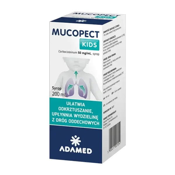 Karbocysteina 50 mg/ml 200 ml [Mucopect Kids] - Mucopect