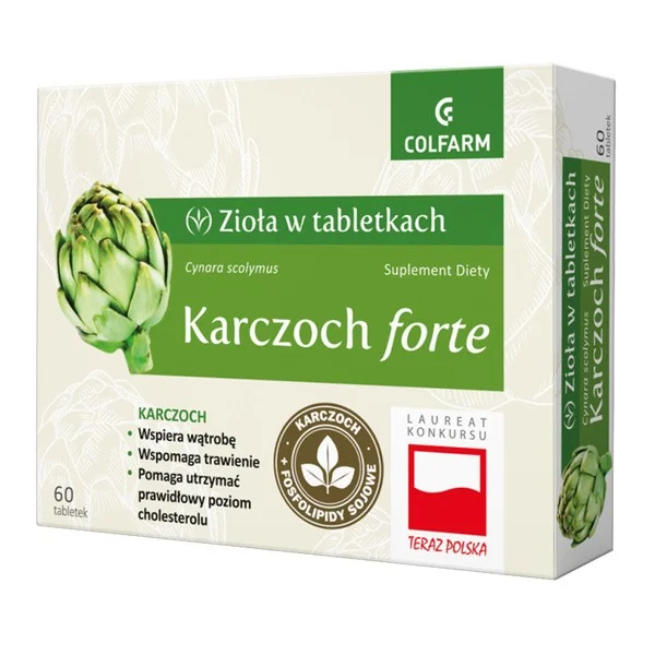 Karczoch forte 400 mg 60 tabletek [Zioła w tabletkach] - Zioła w tabletkach