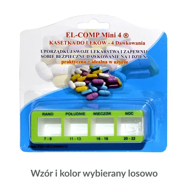 Kasetka do leków dzienna 4 dawkowania 1 szt [EL-COMP] - EL-COMP