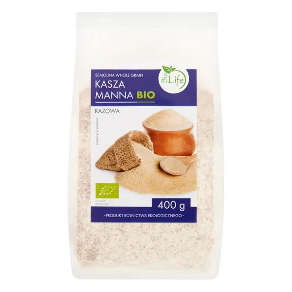 Kasza manna razowa BIO 400g [BioLife] - BioLife
