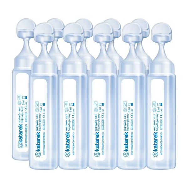 Katarek fizjologiczny roztwór soli 0,9% NaCl 10 ampułek x 5 ml - Katarek