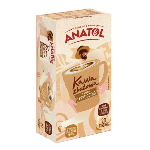 Kawa zbożowa o smaku cappuccino 84g [Anatol] - Anatol