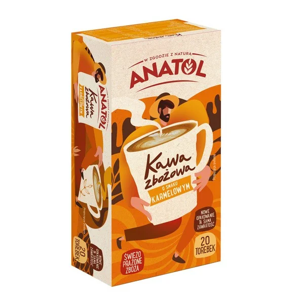 Kawa zbożowa o smaku karmelowym 84g [Anatol] - Anatol