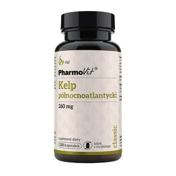 Kelp północnoatlantycki 260 mg 120 kapsułek [Pharmovit] - Pharmovit