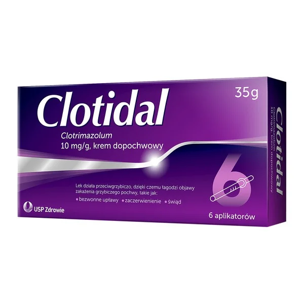 Klotrymazol 10 mg/g krem dopochwowy 35 g [Clotidal] - Clotidal