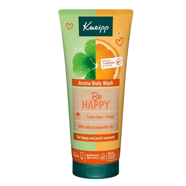 Kneipp Be Happy żel pod prysznic pomarańcza i koniczyna 200ml - Kneipp