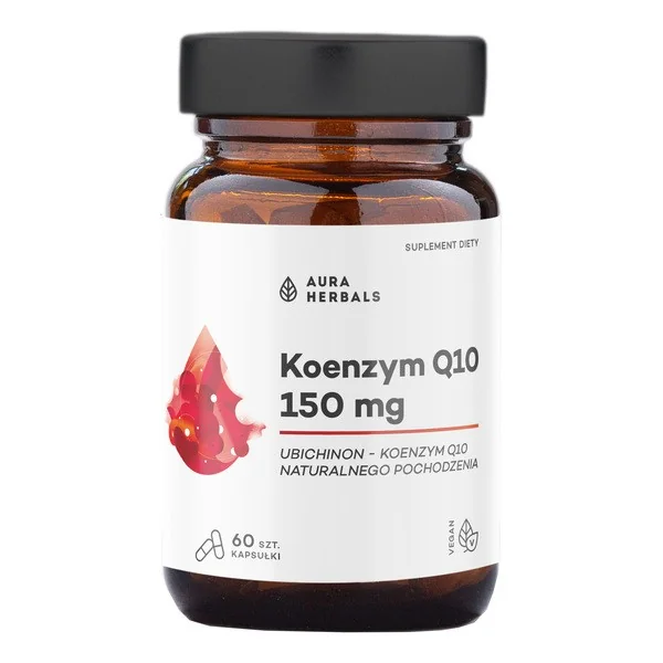 Koenzym Q10 150 mg 60 kapsułek [Aura Herbals] - Aura Herbals