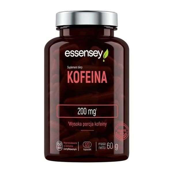 Kofeina 200mg 120 kapsułek [Essensey] - Essensey