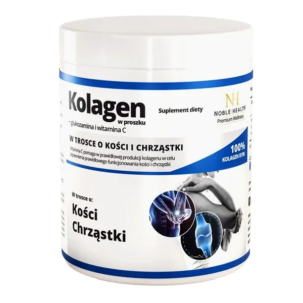 Kolagen + glukozamina + witamina C 100g [Noble Health] - Noble Health