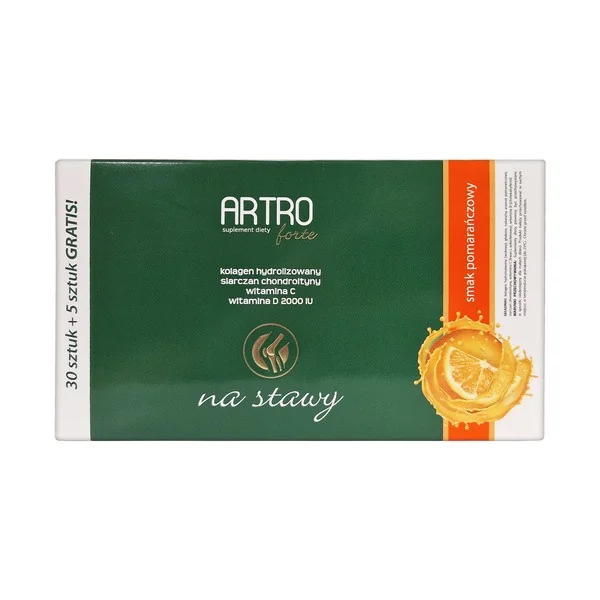 Kolagen hydrolizowany 10000 mg + Chondroityna 35 saszetek [Artro] - Artro