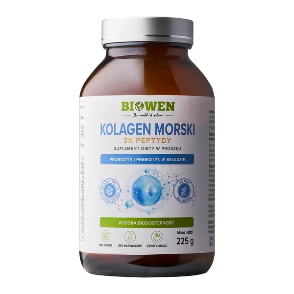 Kolagen Morski 3x peptydy 6000mg 225g [Biowen] - Biowen