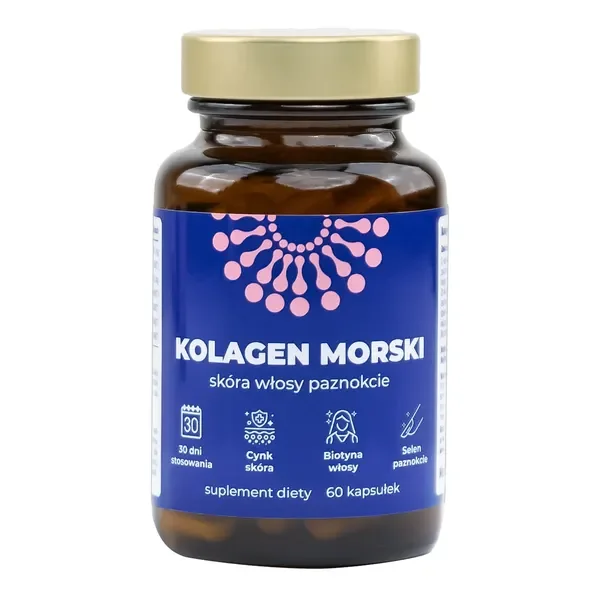 Kolagen morski 400mg 60 kapsułek [Bonated] - Bonated