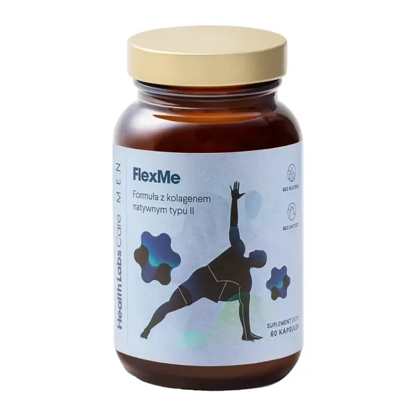 Kolagen natywny typu II 12 mg + MSM + Hialuronian sodu 60 kapsułek [Health Labs Care] - Health Labs Care