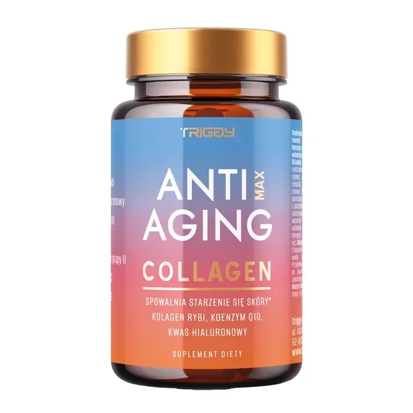 Kolagen rybi + Koenzym Q10 + Kwas hialuronowy 60 kapsułek [Triggy] - Triggy