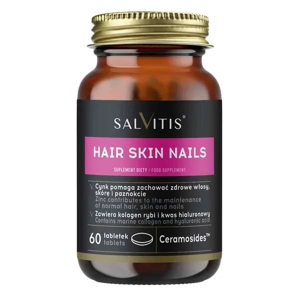 Kolagen rybi z aminokwasami i witaminami 60 tabletek [Salvitis] - Salvitis