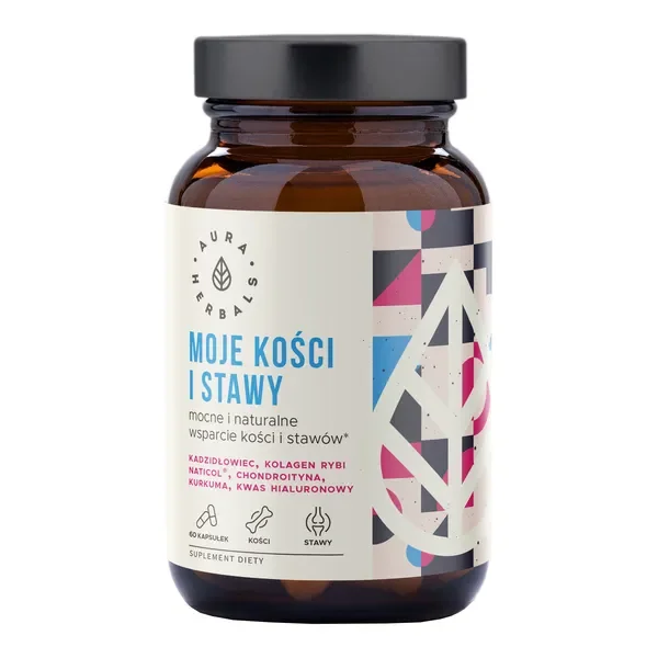 Kolagen rybi z kadzidłowcem i kurkumą 60 kapsułek [Aura Herbals] - Aura Herbals