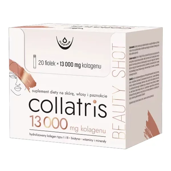 Kolagen typu I i III 13000 mg 20 fiolek [Collatris] - Collatris