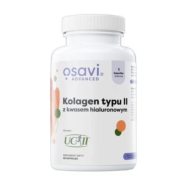 Kolagen typu II z kwasem hialuronowym 40 mg 60 kapsułek [Osavi] - Osavi