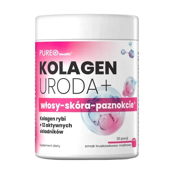 Kolagen Uroda+ Hydrolizowany kolagen rybi 3000mg 129g [Pureo Health] - Pureo Health