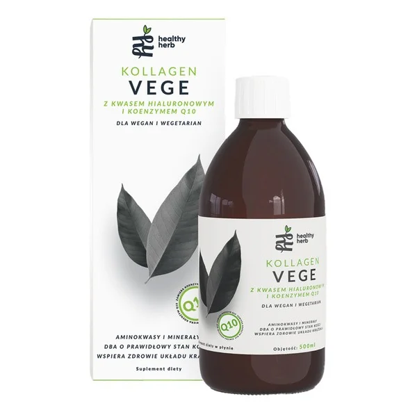 Kolagen Vege z kwasem hialuronowym i koenzymem Q10 500ml [Healthy Herb] - Healthy Herb