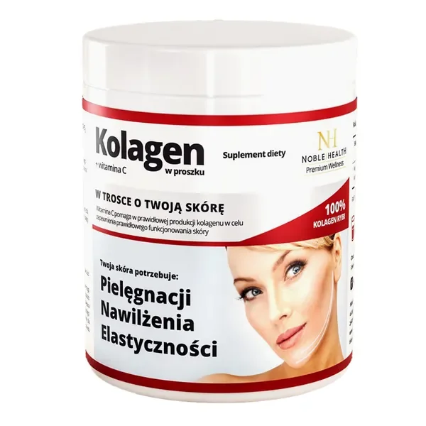 Kolagen + Witamina C 5786 mg + 910 mg 100 g [Noble Health] - Noble Health