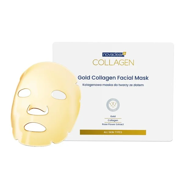Kolagenowa maska do twarzy ze złotem 1 szt. [Novaclear] - Novaclear