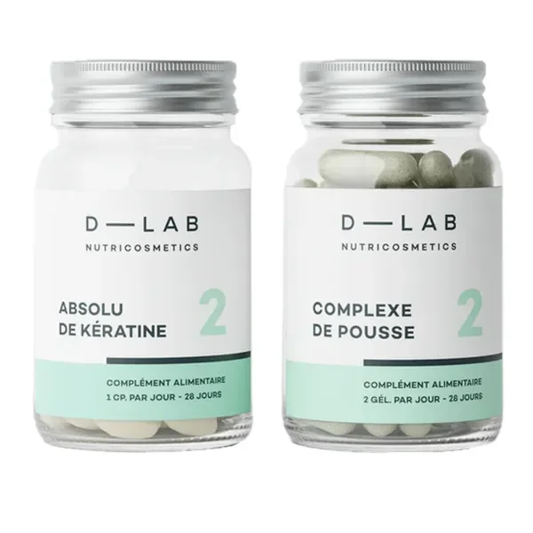 Kompleks na włosy, skórę i paznokcie z keratyną 84 tabletki + 168 kapsułek [D-LAB] - D-LAB