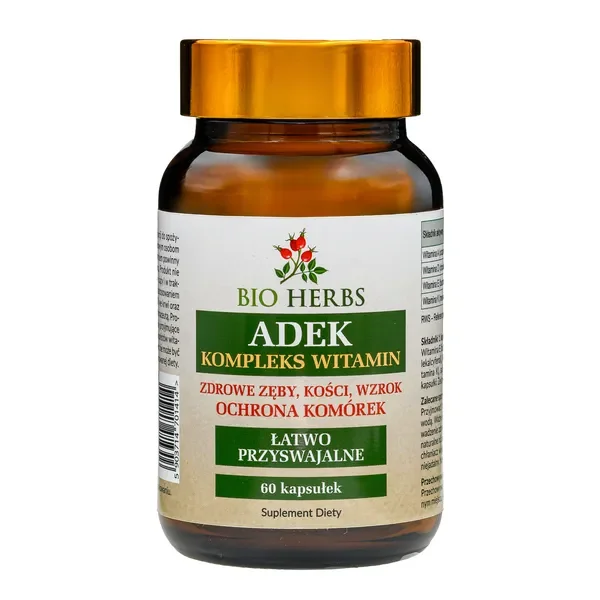 Kompleks witamin ADEK 60 kapsułek [Bio Herbs] - Bio Herbs