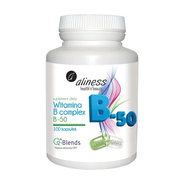 Kompleks witamin B B-50 100 kapsułek [Aliness] - Aliness