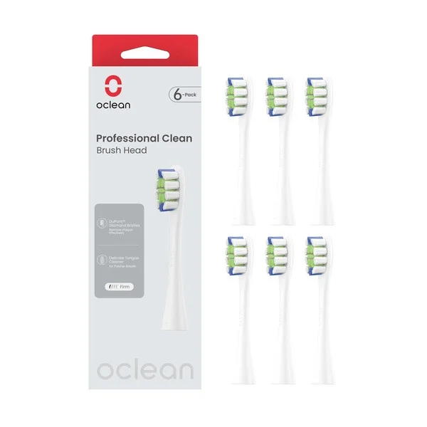 Końcówki do szczoteczek elektrycznych Professional Clean P1C1 W06 6 szt. [Oclean] - Oclean