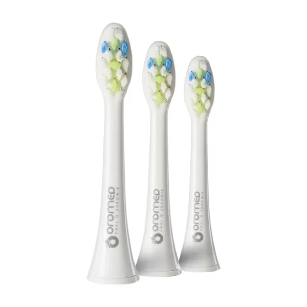Końcówki do szczoteczek sonicznych white 3 szt. [Oromed] - Oromed